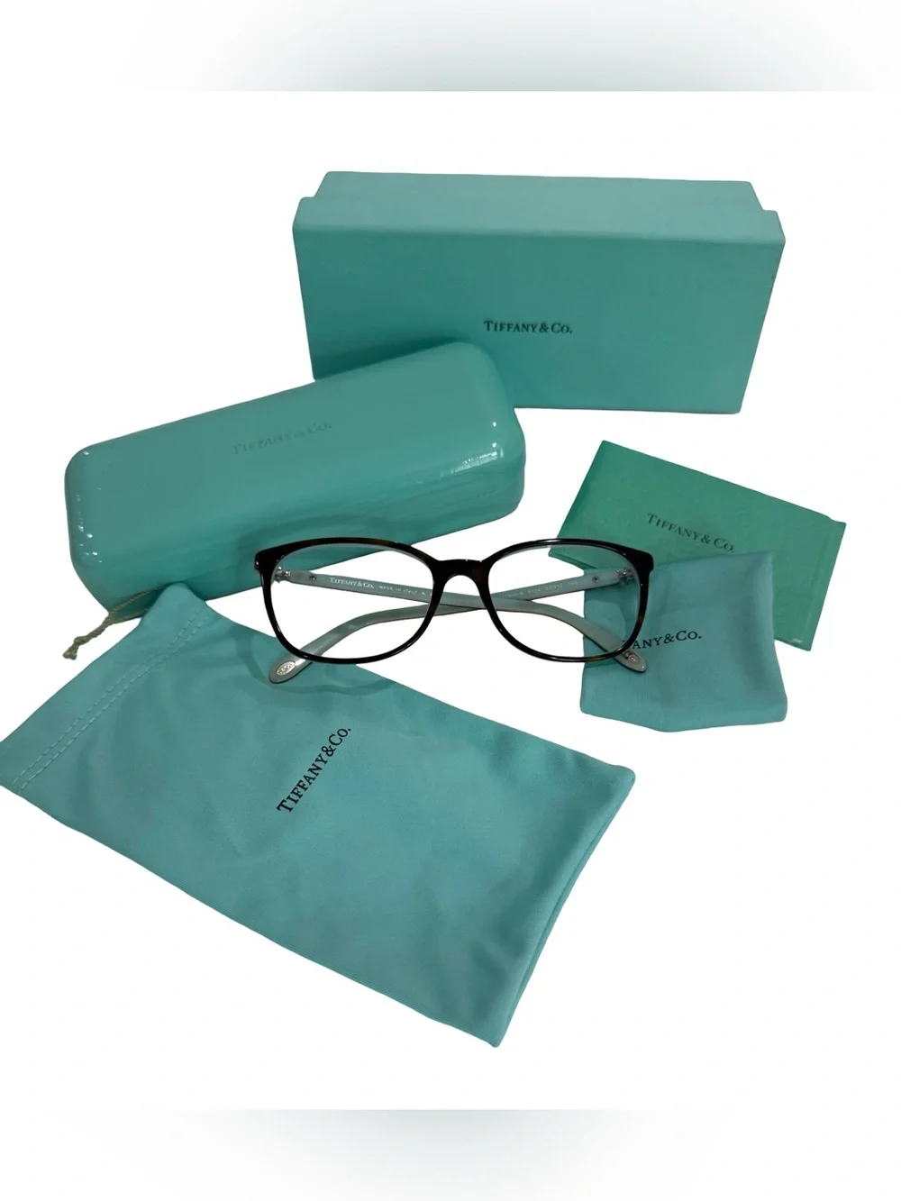 Tiffany & Co. TF2109-H-B 8134 Eyeglasses 53-17-140 Italy w/ Case & Box EUC Blue